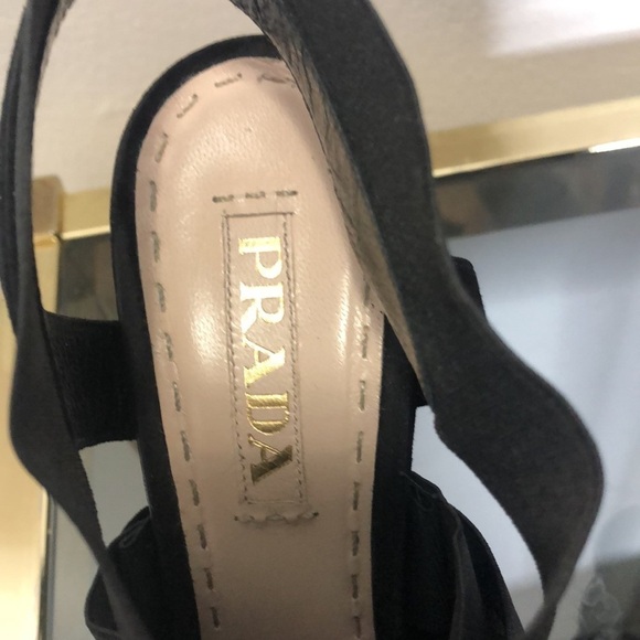 Prada strappy black open toe heeled sandals size 8.5 - Picture 14 of 14